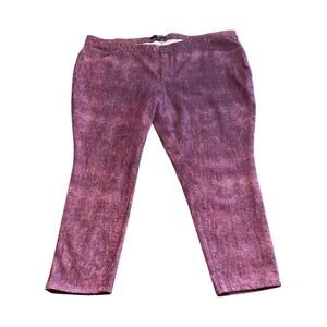 Size 30W Denim 24/7 Stretch Straight Leg Jeans Pockets Purple New